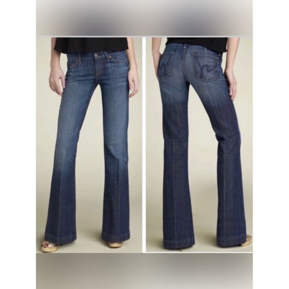 Citizens of Humanity Faye 003 Low Waist Full Leg‎ Jeans Blue 31 003F-001